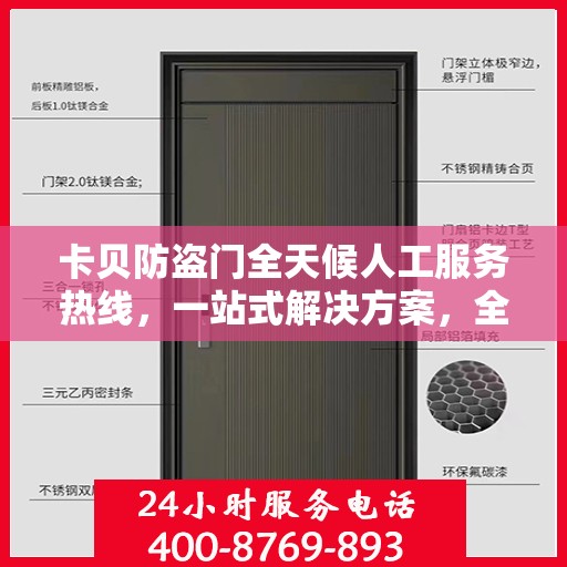 卡贝防盗门全天候人工服务热线，一站式解决方案，全天候为您解答疑惑。