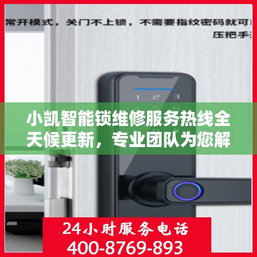 小凯智能锁维修服务热线全天候更新，专业团队为您解答疑难